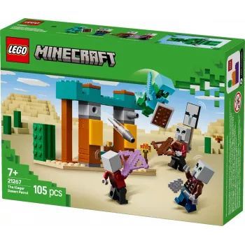 LEGO Bauset Die Illager-Wüstenpatrouille 21267 – Minecraft Spielset, 105 Teile, 4 Minifiguren, 80×60×110 mm