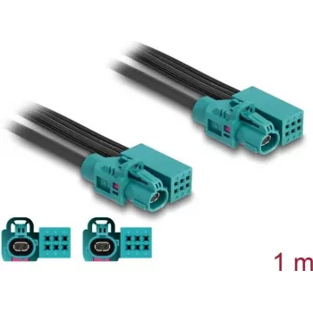 DeLOCK Kabel HDMTD Z single + Powerpin-Buchse auf HDMTD Z single + Powerpin-Buchse 1 m