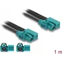 DeLOCK Kabel HDMTD Z single + Powerpin-Buchse auf HDMTD Z single + Powerpin-Buchse 1 m