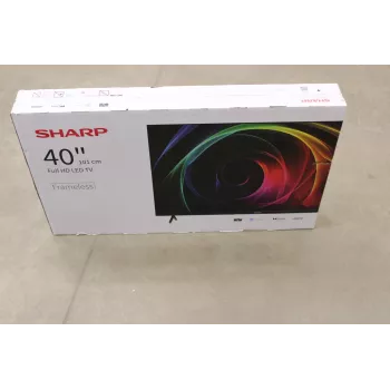 TV Sharp 40HA1205E 40 Zoll (101 cm) Full HD, 1920×1080, HDMI, USB, DVB-T/T2/C/S/S2, Schwarz, beschädigte Verpackung
