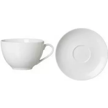 Porzellan-Cappuccino-Untertasse ritzenhoff & breker Snap BIANCO — spülmaschinenfest