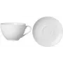 Porzellan-Cappuccino-Untertasse ritzenhoff & breker Snap BIANCO — spülmaschinenfest