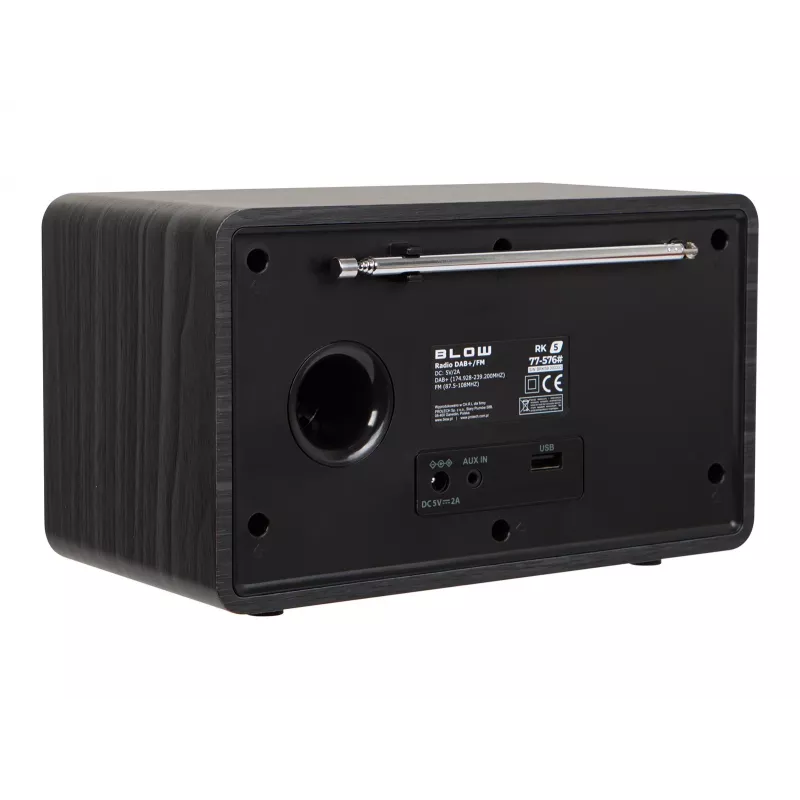 BLOW Küchenradio RK5 FM/DAB+ mit Bluetooth, schwarz