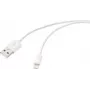 Renkforce USB-Kabel USB 2.0 USB-A-Stecker, Apple Lightning-Stecker 1,00 m Weiß RF-6857548 (RF-6857548)