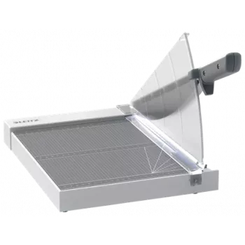 Leitz Precision Home Office Papierschneider A4, 10 Blatt, manuelle Klemmung, Edelstahl, A4, 80 g/m², Anthrazit