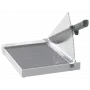 Leitz Precision Home Office Papierschneider A4, 10 Blatt, manuelle Klemmung, Edelstahl, A4, 80 g/m², Anthrazit