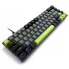 Mechanische Tastatur MEDIA-TECH MT1260 Red Core MX60, 60% Formfaktor, CHERRY MX Red Schalter, RGB-Beleuchtung, USB, grün