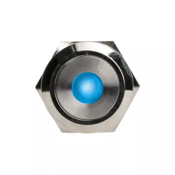 Drucktaster DimasTech Vandalismustaster 22mm Silverline Dot RGB PD215, 22 mm