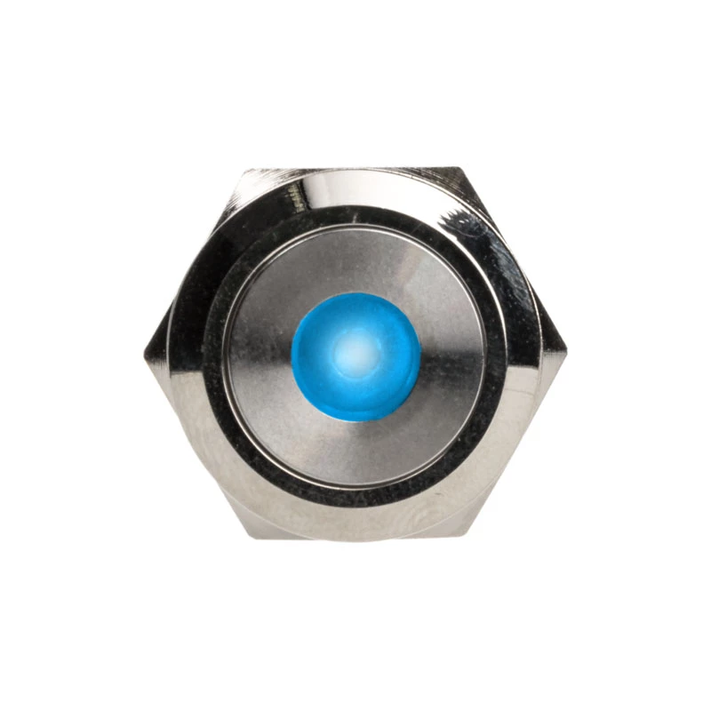 Drucktaster DimasTech Vandalismustaster 22mm Silverline Dot RGB PD215, 22 mm