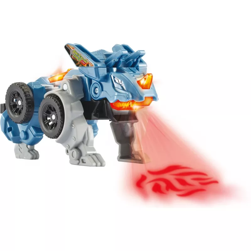 Switch & Go Dinos - Fire-Mini-Triceratops, Spielfigur