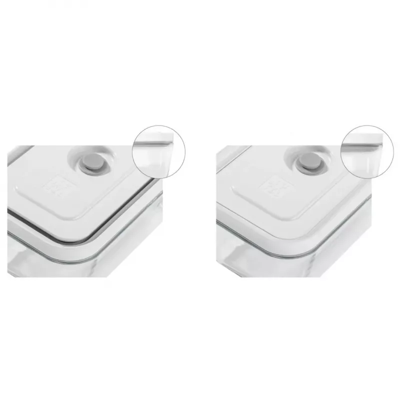 Aufbewahrungsbehälter ZWILLING 36803-100-0 rechteckig Glas 0,35 l, grau, luftdicht, stapelbar