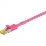 Netzwerkkabel Goobay RJ-45 CAT7 3m Magenta S/FTP