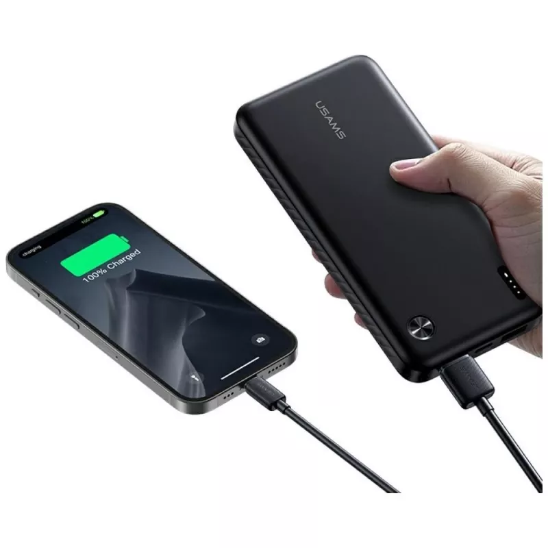 Powerbank usams PB83 10000mAh PD 2×USB-A USB-C weiß