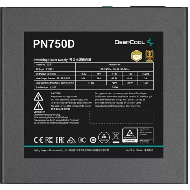 Netzteil Deepcool PN750D 750W Gold ATX