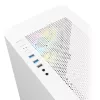 Montech AIR 100 ARGB MICRO-ATX-Tower mit vier vorinstallierten ARGB-Lüftern, ultra-minimalistischem Design, feinem Mesh-Frontpanel, hohem Luftstrom, einzigartiger Seite