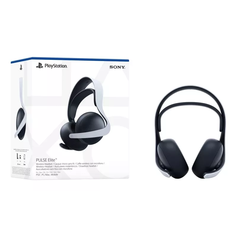 Sony PULSE Elite Headset Kabelgebunden & Kabellos Kopfband Gaming Bluetooth Ladestation Schwarz, Weiß