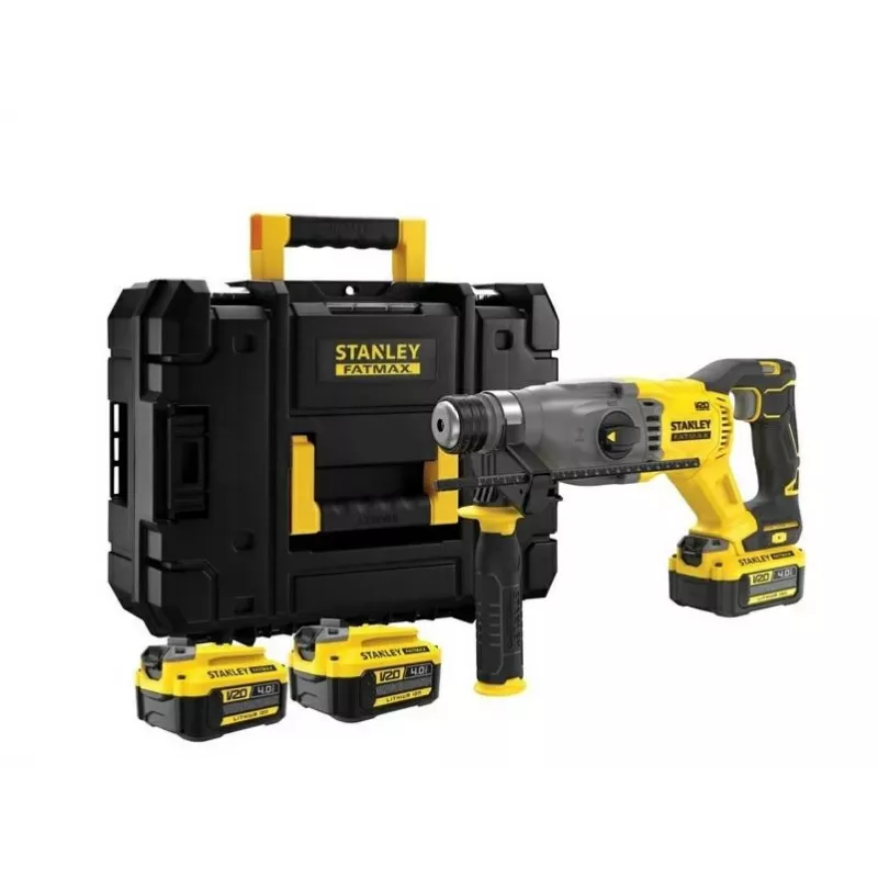 STANLEY Bohrhammer SDS+ 18V V20 2x4Ah KUFER