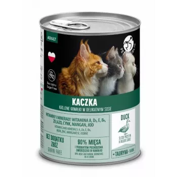 Nassfutter für Katzen PetRepublic PET REPUBLIC Adult Duck 400 g, getreidefrei Single-Protein