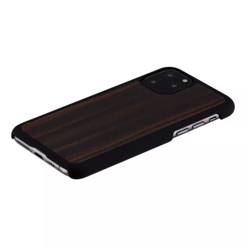 Handyhülle man and wood für iPhone 11 Pro – Ebenholzschwarz, harte schützende Rückabdeckung