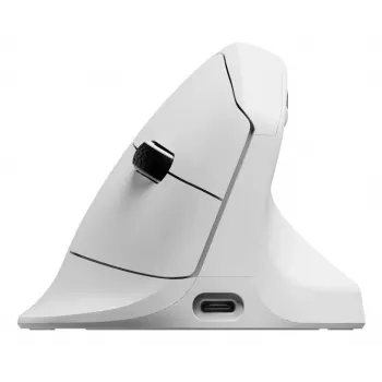 Keychron M5 8K Weiß (M5-A24) mechanische Maus kabelgebunden/kabellos, kompaktes Design