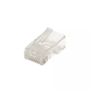 RJ45-Stecker Extralink CAT5E UTP 8P8C transparent Stecker/Buchse