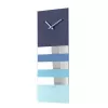 NeXtime Uhr 2855bl Bold Stripes, 38x19 cm, Wand, Blau