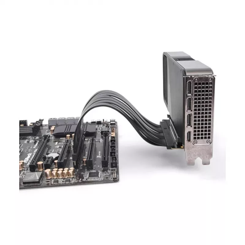 Riser-Karte DELOCK 81593 PCI Express 5.0 x16, 30 cm Kabellänge