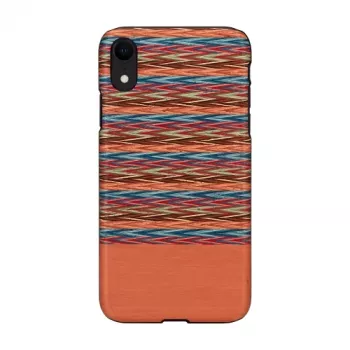 Smartphone-Hülle man and wood für iPhone XR — Browny Check Schwarz Schutzhülle