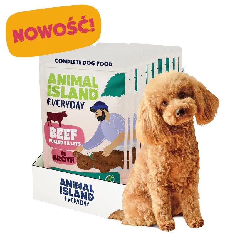 ANIMAL ISLAND Rinderfilets in Brühe für Hunde 10x150g