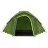 Coleman Dome Tent Darwin 4 Plus Schwarzout — 4-Personen-Tunnelzelt mit Vorraum, Dunkelgrün/Hellgrün