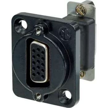 Neutrik NADB15FF-B Kabeladapter VGA Schwarz - Edelstahl (NADB15FF-B)