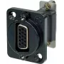 Neutrik NADB15FF-B Kabeladapter VGA Schwarz - Edelstahl (NADB15FF-B)