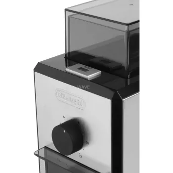 Kaffeemühle De’Longhi KG89 — 120 g Bohnenkapazität, 110 W, 12 Tassen, Edelstahl-Kunststoffgehäuse