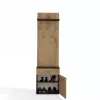 Top e Shop DUO WIESZAK ANT/ART Kleiderhaken anthrazit und eiche, Spanplatte, 5 Haken
