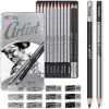 Colorino Skizzier-Kunstset 80118PTR – 12-teilige Skizzierstifte und Zubehör