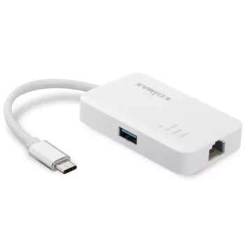 Edimax EU-4308 Laptop-Dock/Port-Replikator USB 3.2 Gen 1 (3.1 Gen 1) Typ-C Weiß