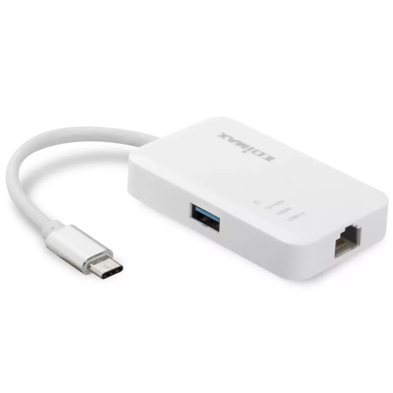 Edimax EU-4308 Laptop-Dock/Port-Replikator USB 3.2 Gen 1 (3.1 Gen 1) Typ-C Weiß