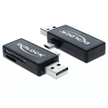 Kartenleser DeLOCK 91731 USB 2.0 Schwarz
