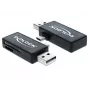 Kartenleser DeLOCK 91731 USB 2.0 Schwarz