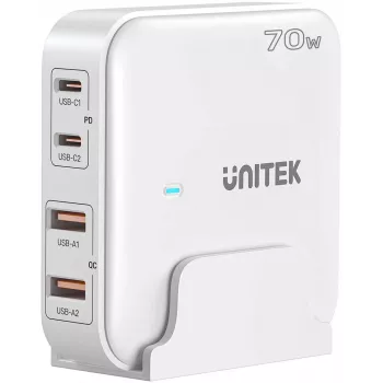 Tischladegerät Unitek P1228AWH01-EU 70W 2×USB-A 2×USB-C