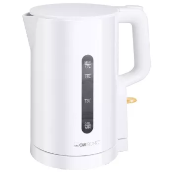 Elektrischer Wasserkocher CLATRONIC WK 3835 — 1,7 l, 2200 W, Weiß