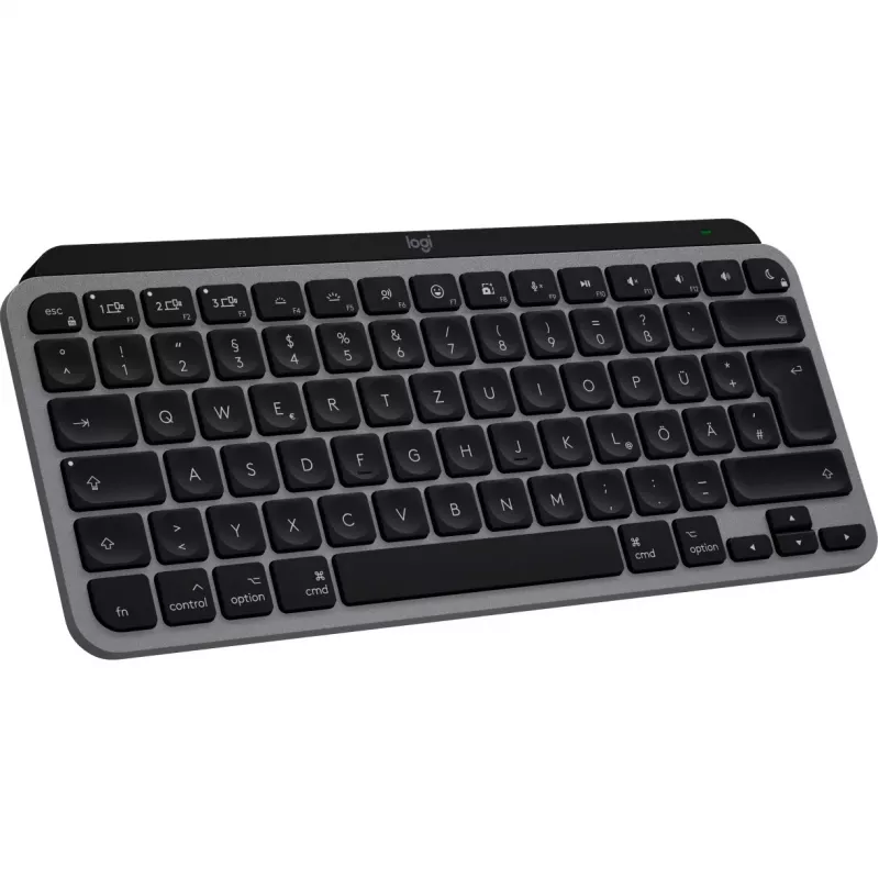 Tastatur Logitech MX Keys Mini für Mac QWERTZ Deutsch Schwarz Grau