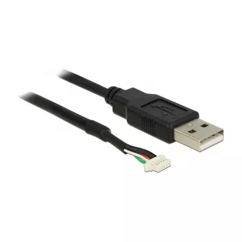 USB-Kabel DeLOCK 1,5 m USB2.0-A/5p Schwarz