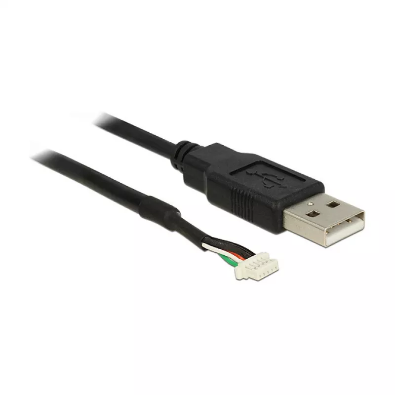 USB-Kabel DeLOCK 1,5 m USB2.0-A/5p Schwarz