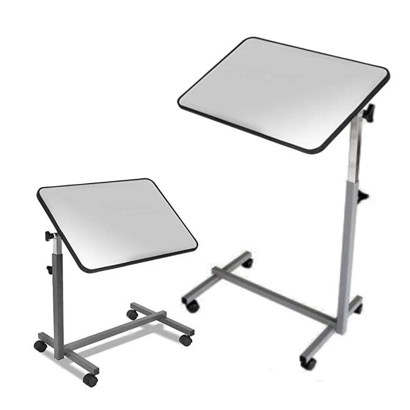 Nachttisch HERDEGEN EASY Modell 421000 – kompakter Beistelltisch, höhenverstellbar 70–105 cm, Tischplatte 600×400 mm, neigbar 0–90°, 4 feststellbare Rollen, maximale Belastbarkeit 10 kg
