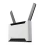 WLAN-Router MikroTik Chateau PRO ax — Dualband 2,4/5 GHz, 3548 Mbit/s, PoE, 5x LAN, 2 externe Antennen, grau/weiß