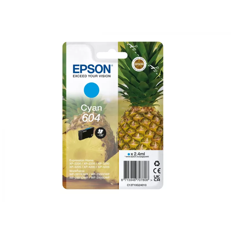 Epson 604 Tintenpatrone 1 Stück Original Standard-Reichweite Cyan