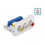 RCA Modul DeLOCK Easy 45 3 x RCA Buchse 22,5 x 45 mm