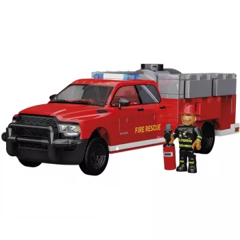 Aufbaubares Konstruktionsspielzeug Cobi RAM 3500 Feuerwehrwagen COBI-24612 2-in-1-Modellset