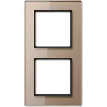 Glasschalterabdeckung JUNG AC 582 GL CH Champagne — Glas, 84×155 mm